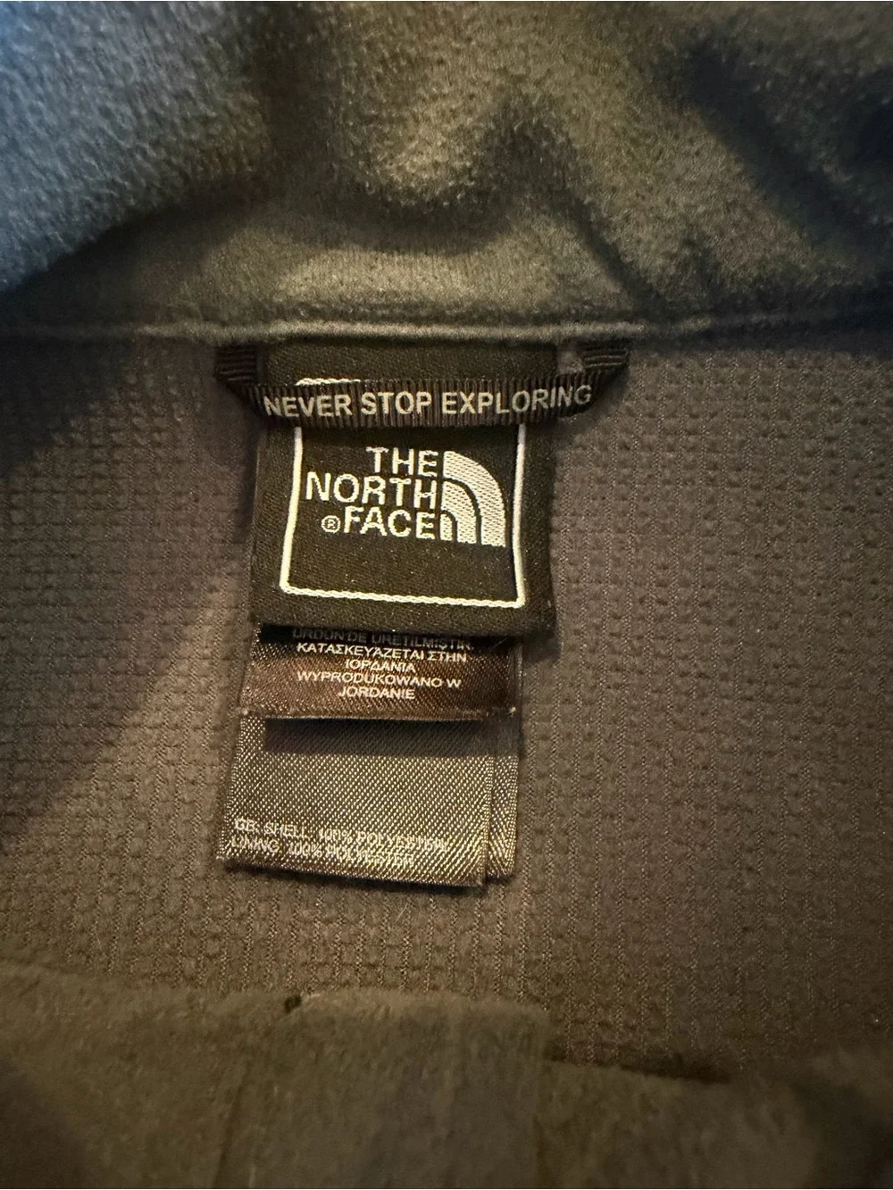 The North Face Full Zipper Front Gray Lightweight Jacket Mens Size Large